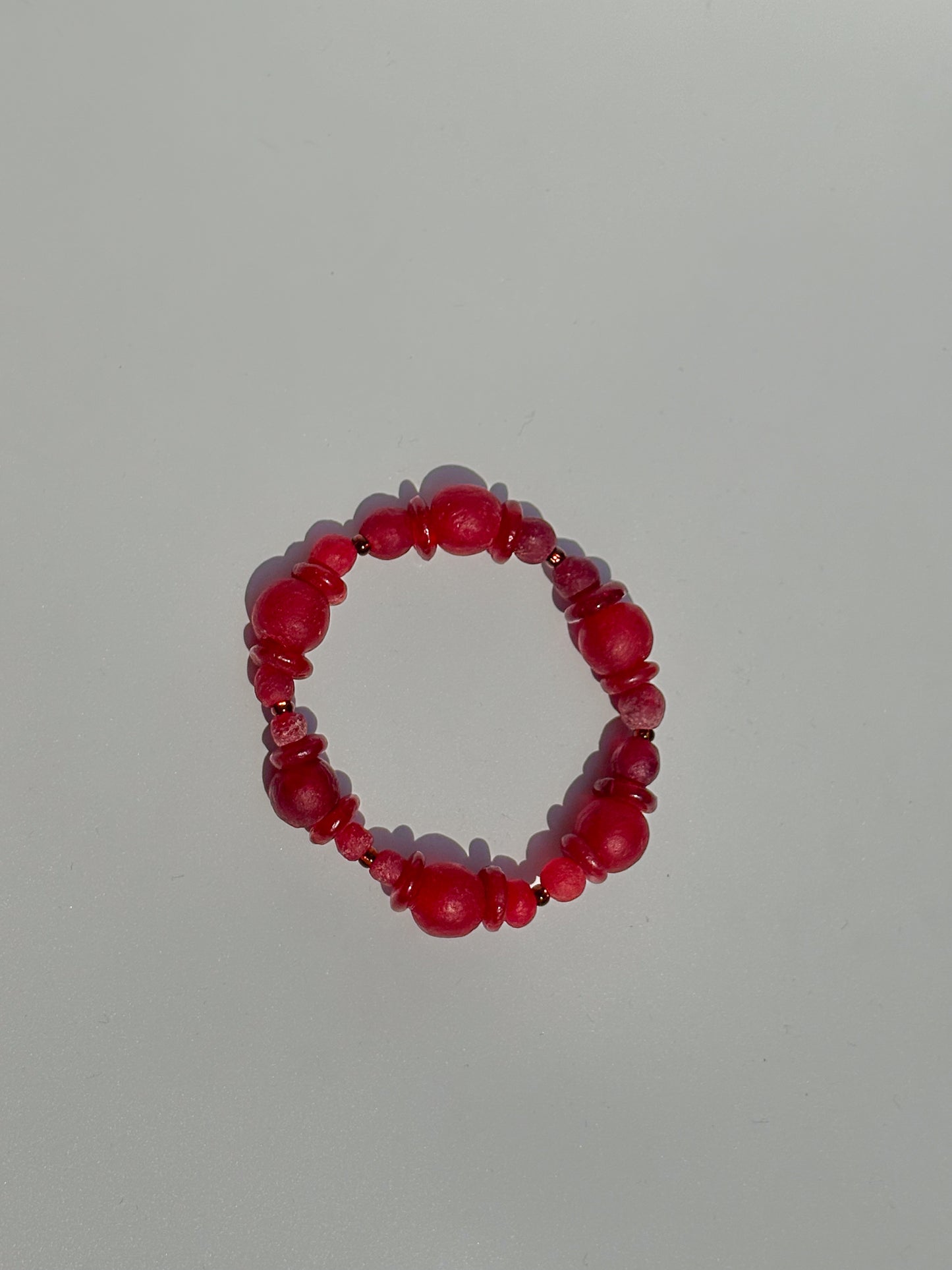 Recycled Glass Bead Bracelet