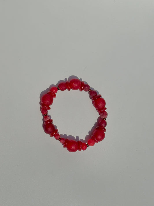 Recycled Glass Bead Bracelet