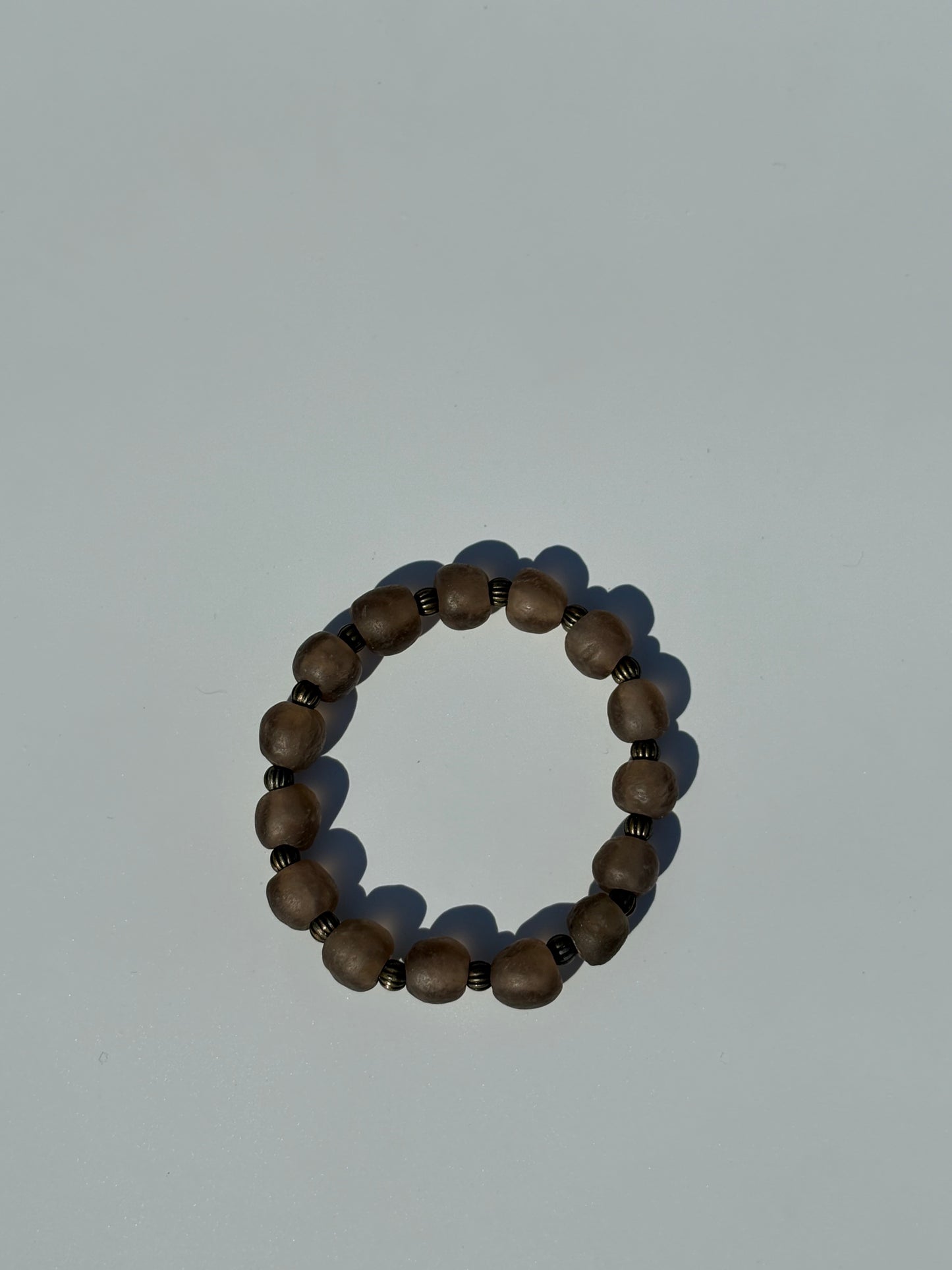 Recycled Glass Bead Bracelet
