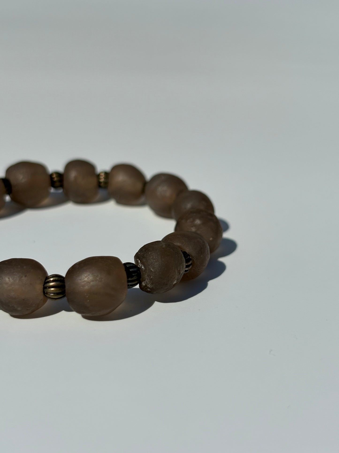 Recycled Glass Bead Bracelet