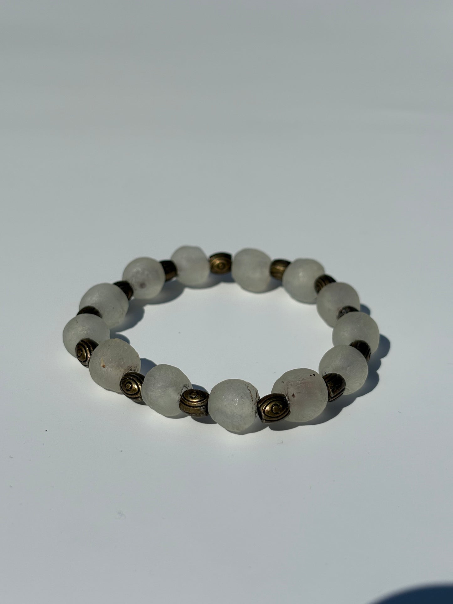 Recycled Glass Bead Bracelet
