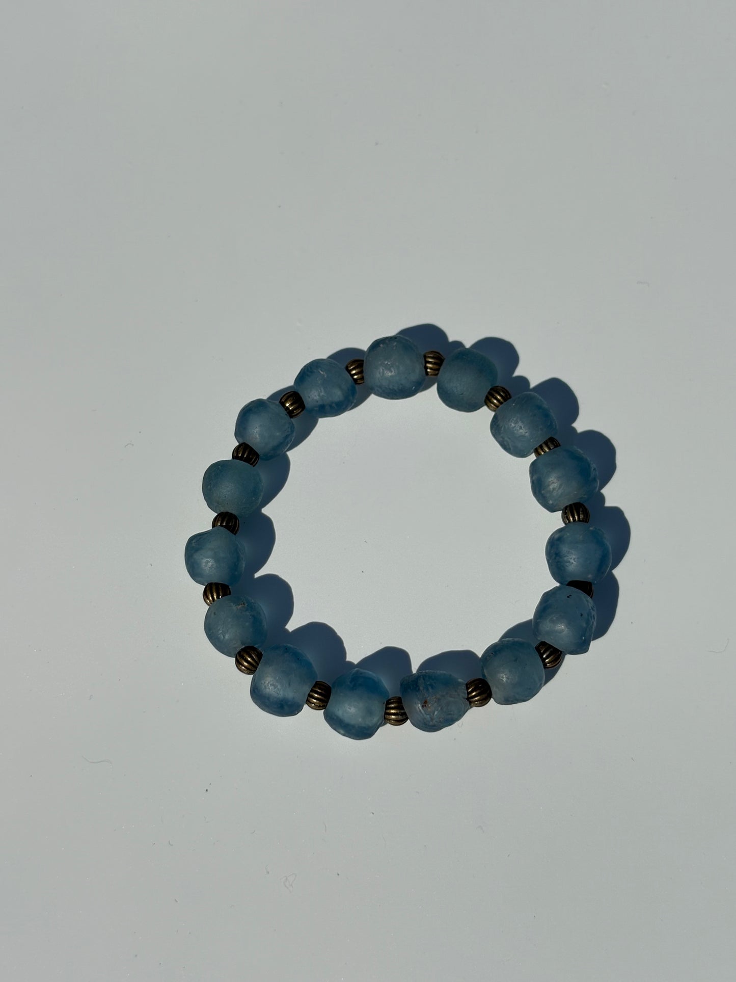 Recycled Glass Bead Bracelet