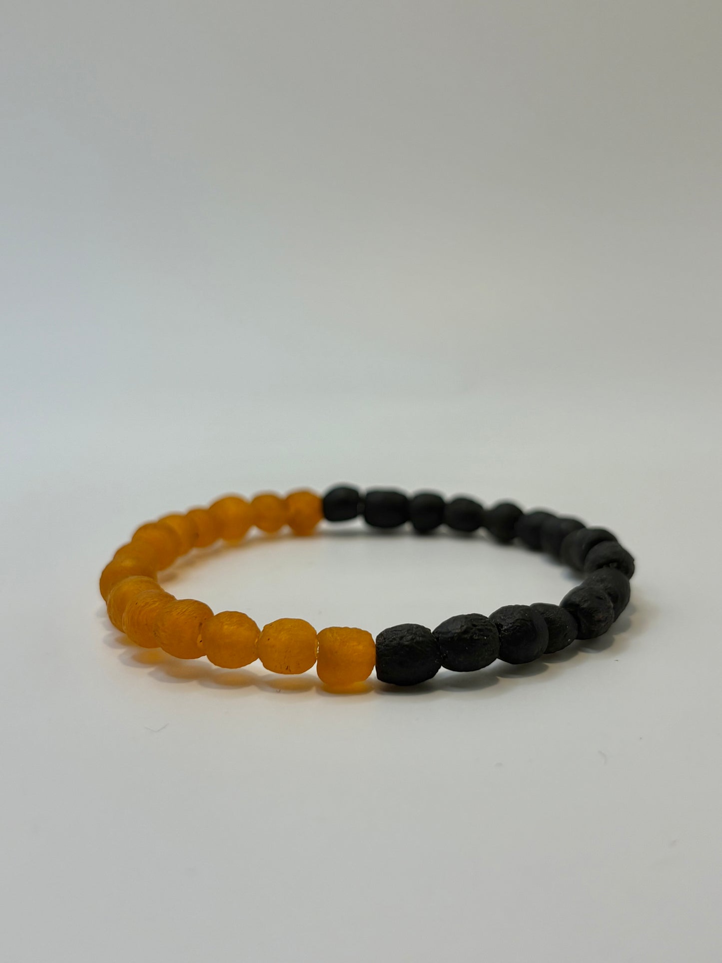 Recycled Glass Bead Bracelet - Fall Collection