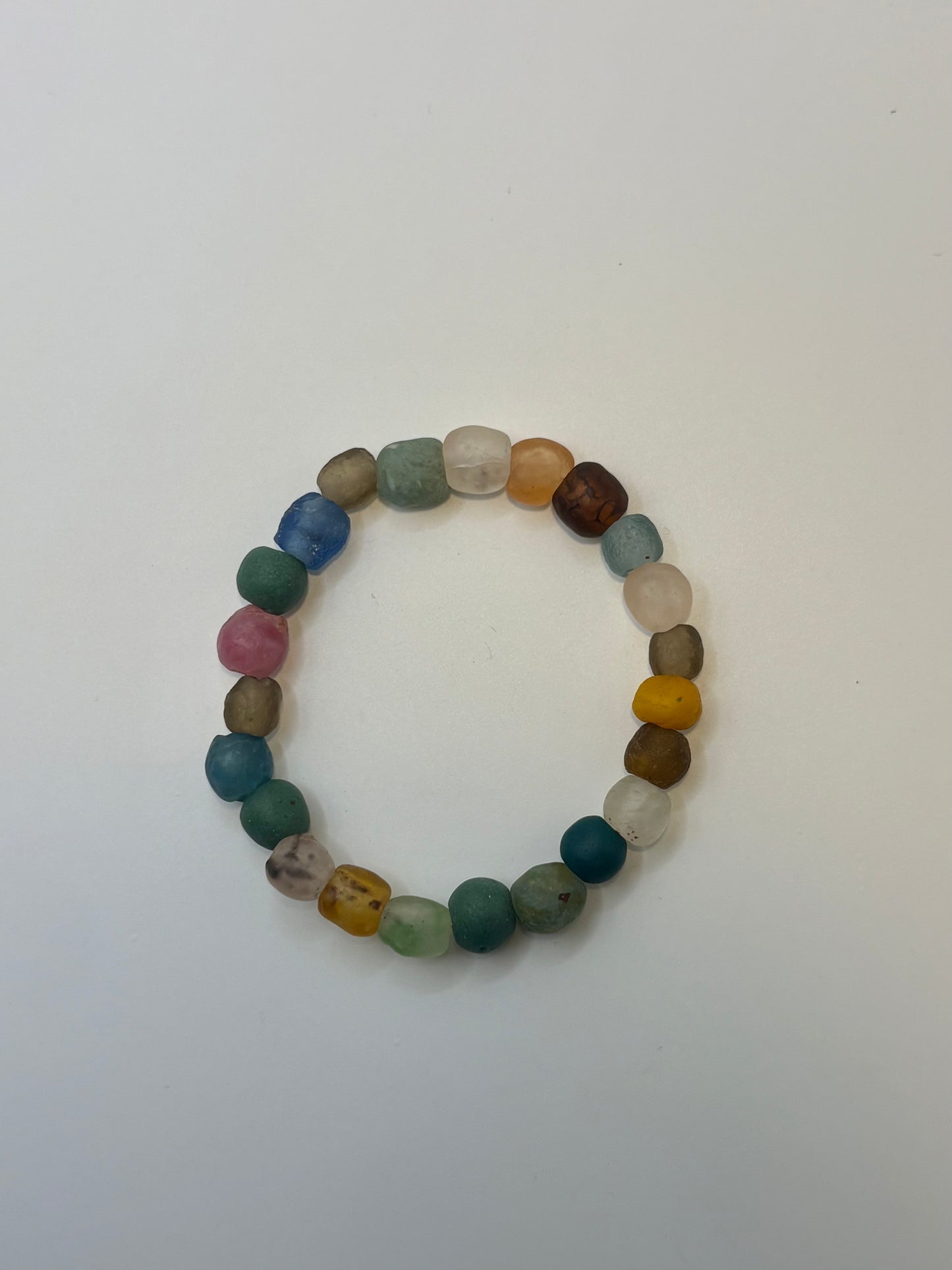 Recycled Glass Bead Bracelet - Fall Collection