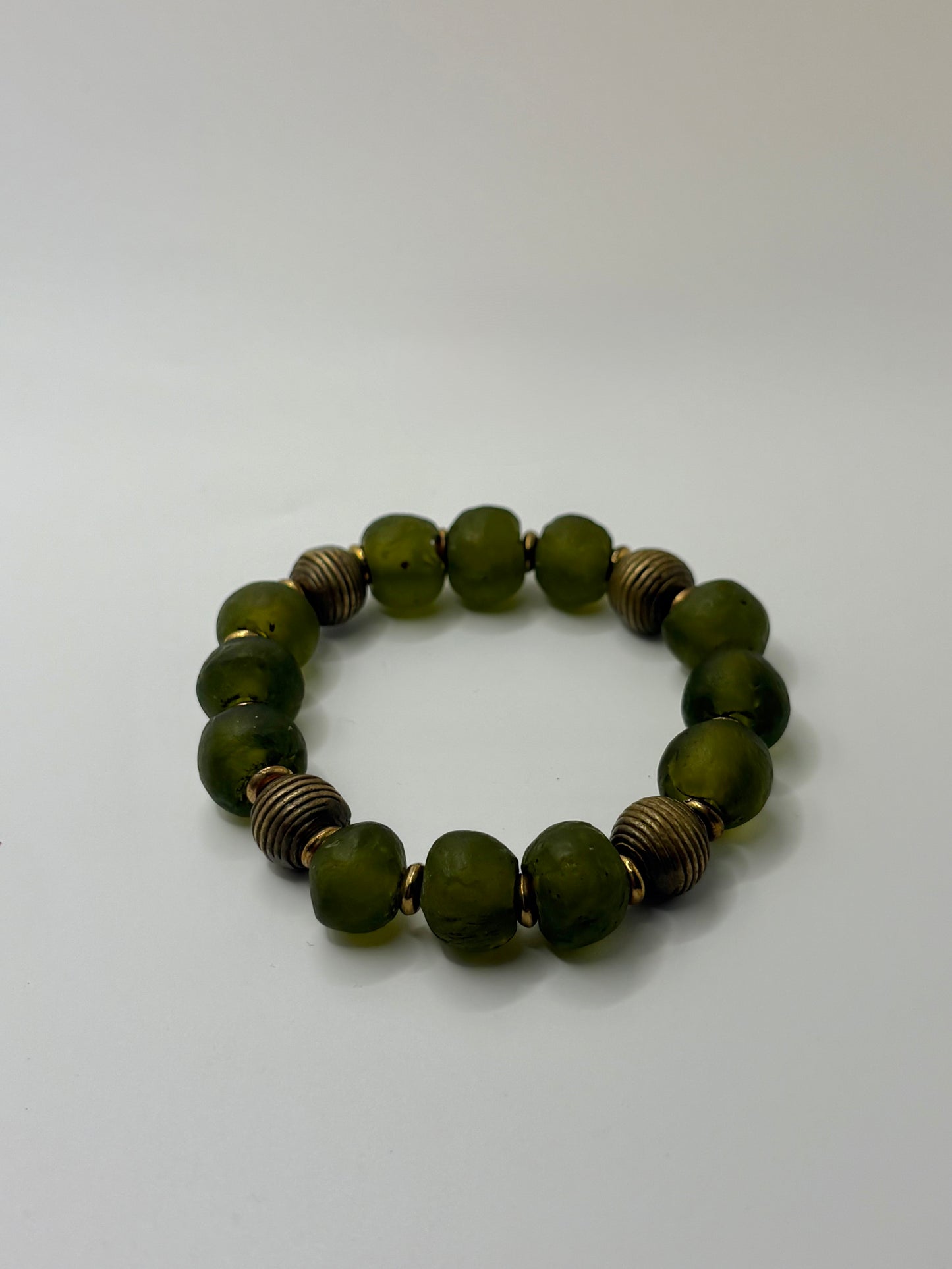 Recycled Glass Bead Bracelet - Fall Collection