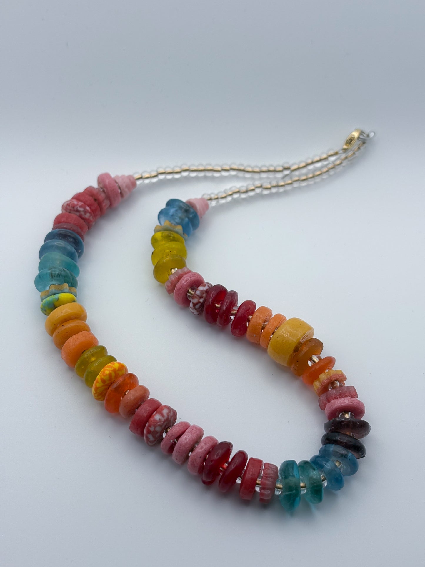 Recycled Glass Bead Necklace