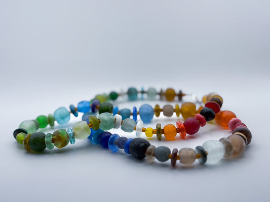 Recycled Glass Bead Necklace