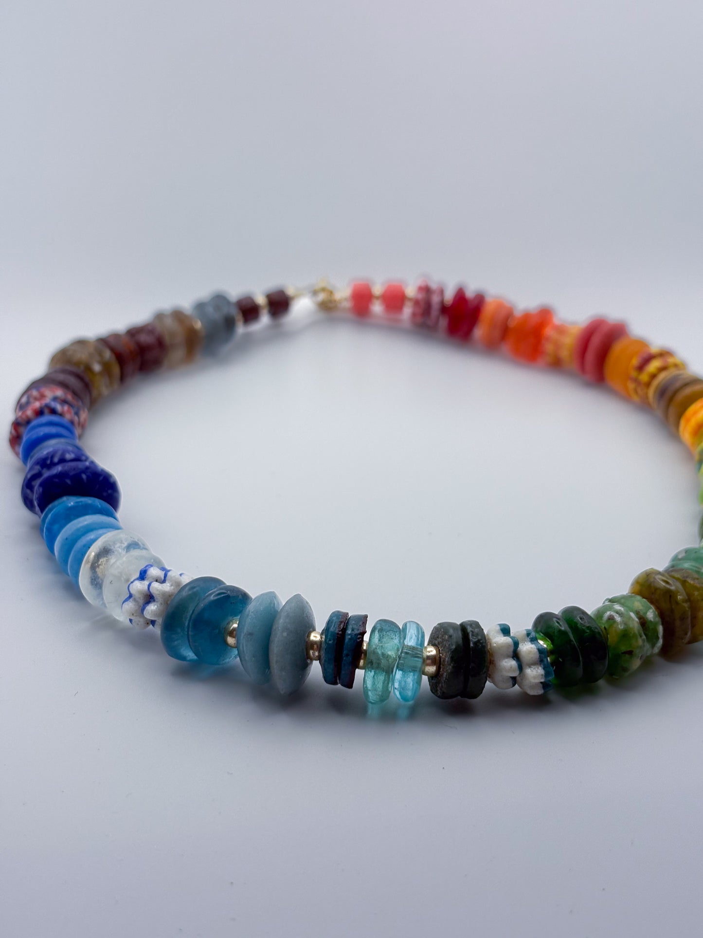 Recycled Glass Bead Necklace