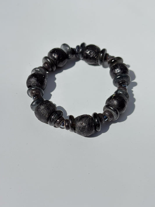 Recycled Glass Bead Bracelet
