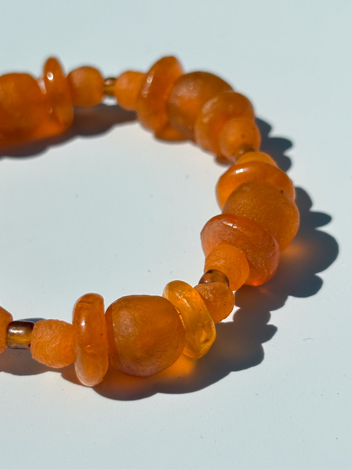 Recycled Glass Bead Bracelet