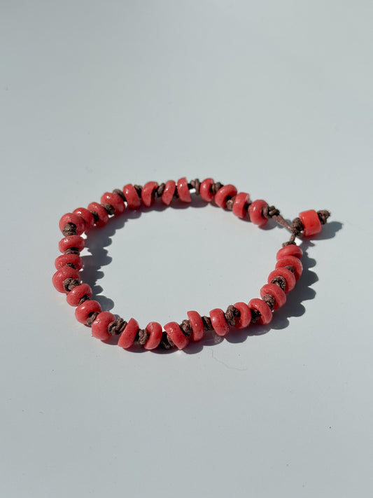 Recycled Glass Bead Bracelet