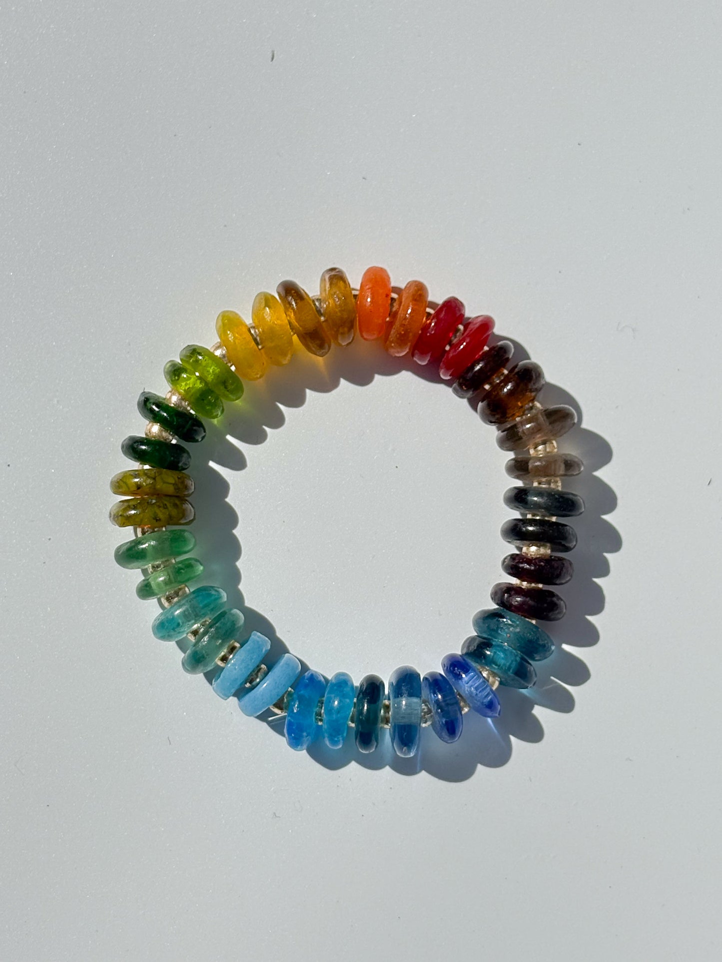 Recycled Glass Bead Bracelet