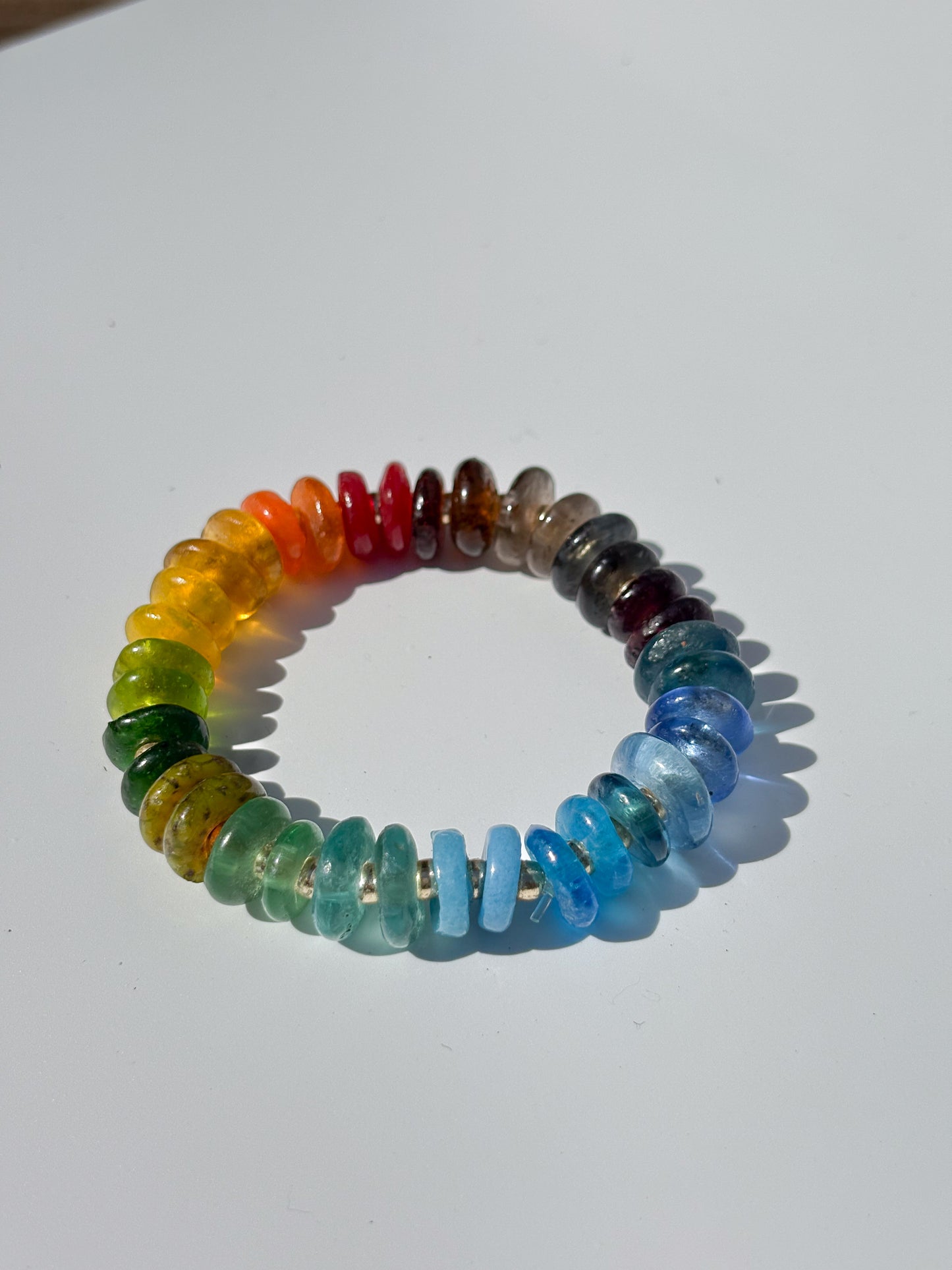 Recycled Glass Bead Bracelet