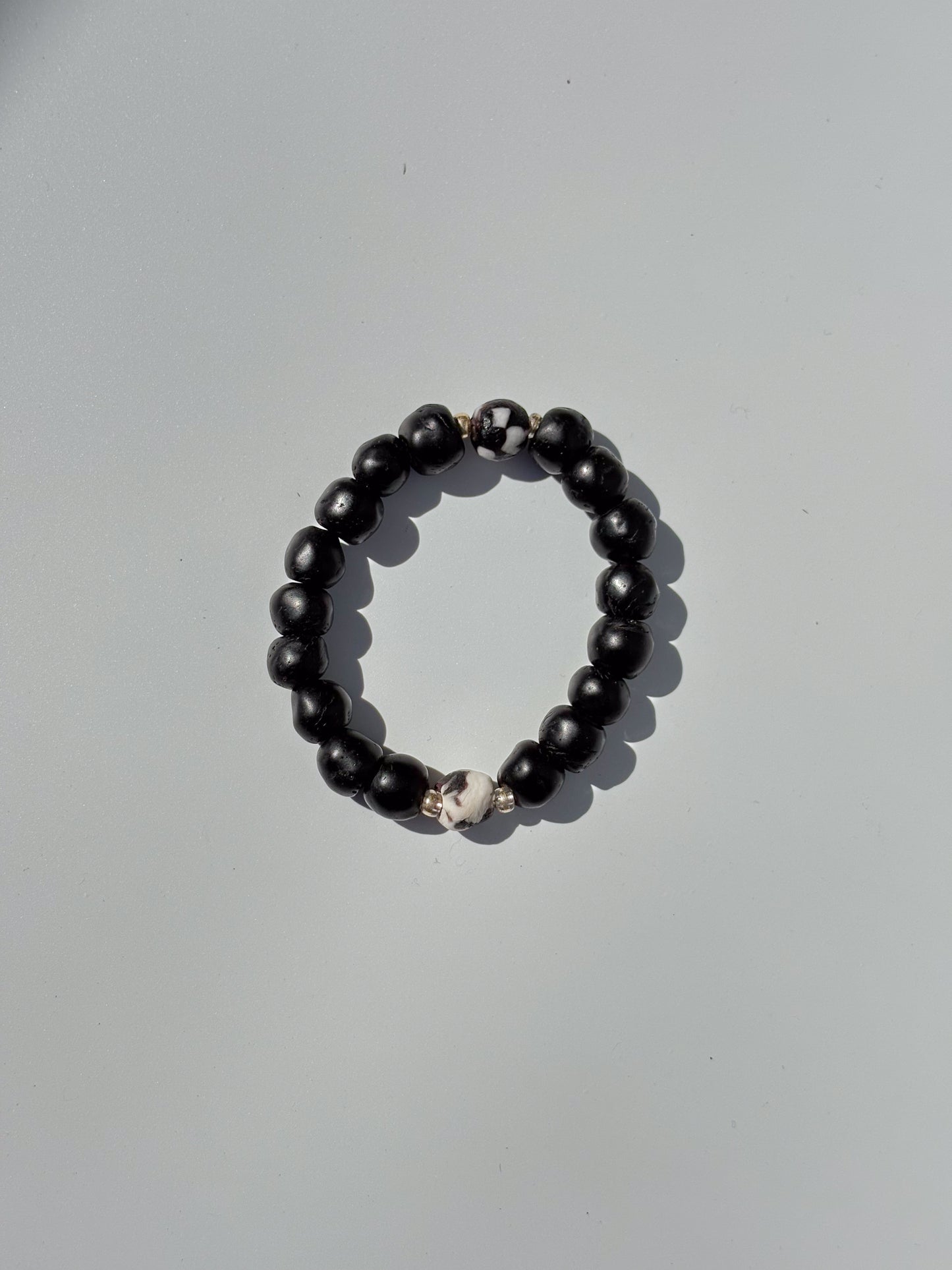 Recycled Glass Bead Bracelet