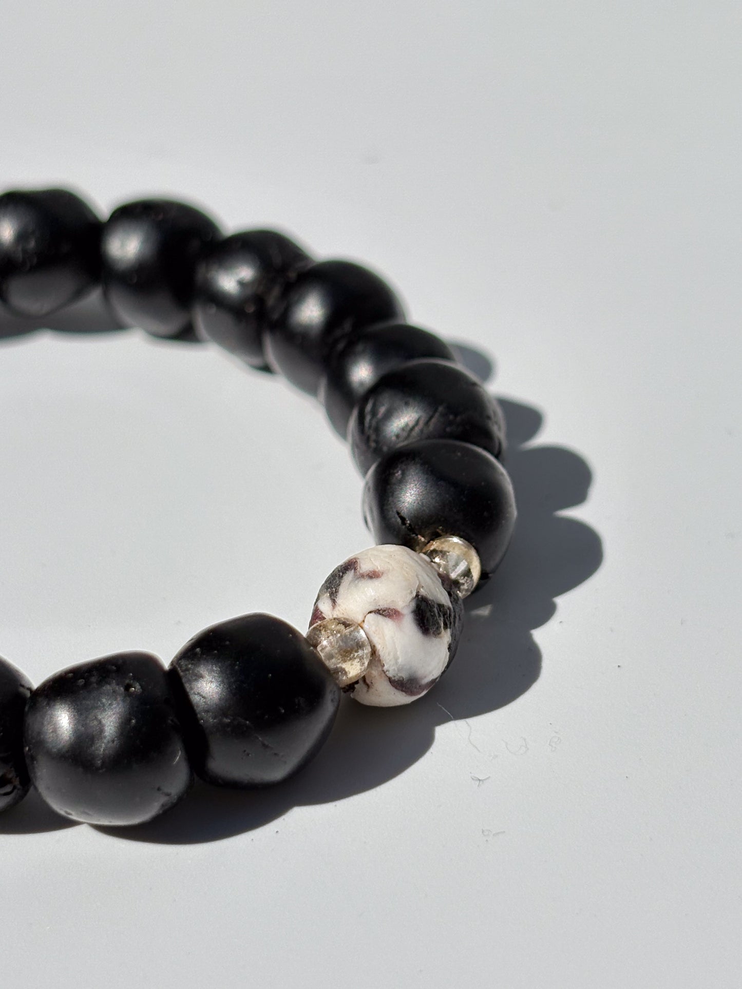 Recycled Glass Bead Bracelet