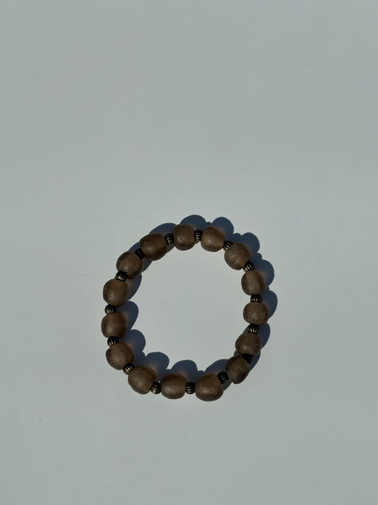 Recycled Glass Bead Bracelet