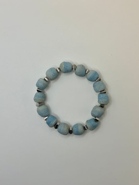 Recycled Glass Bead Bracelet - Fall Collection