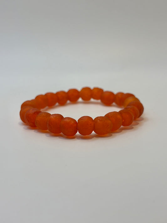 Recycled Glass Bead Bracelet - Fall Collection