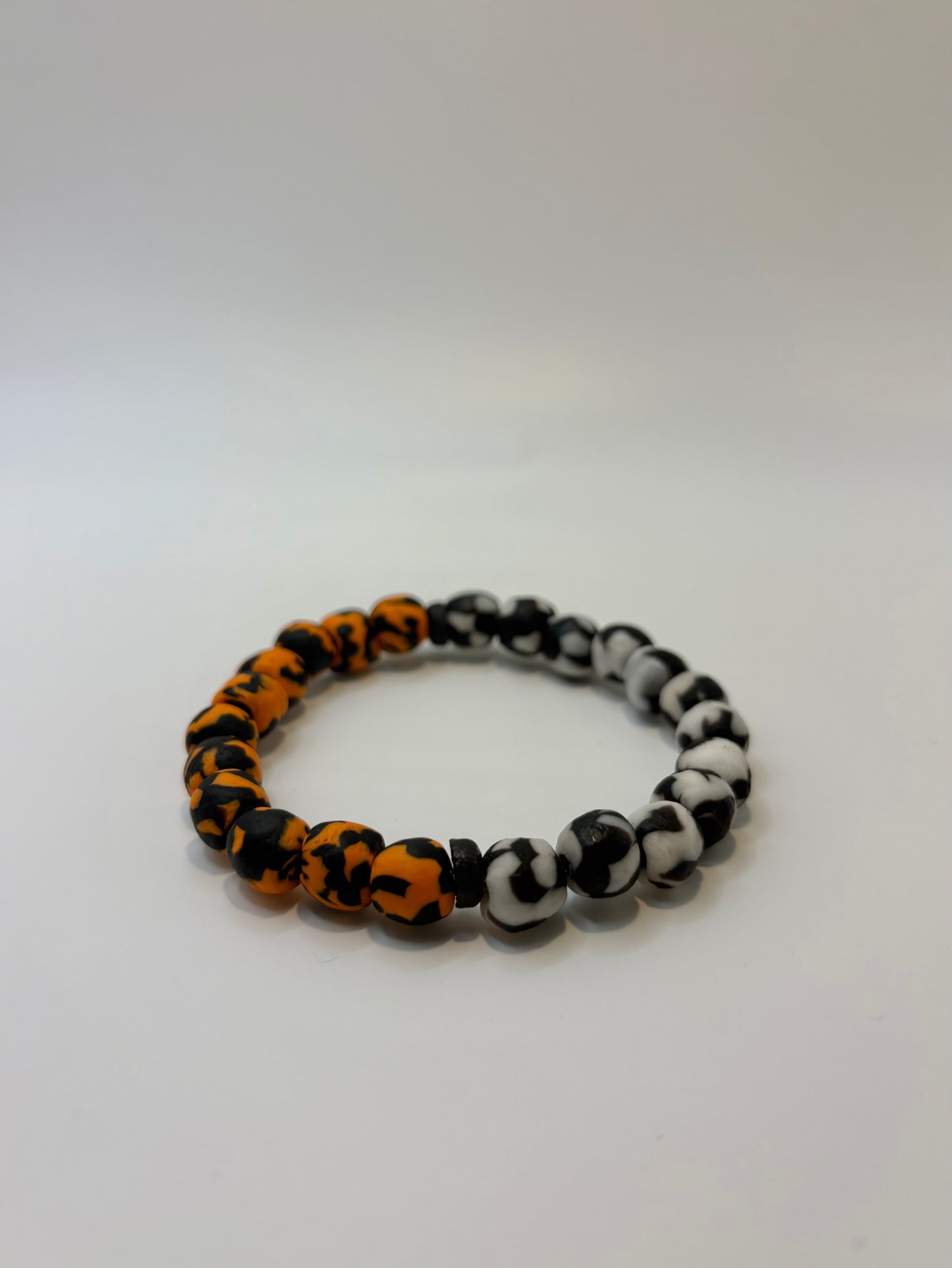 Recycled Glass Bead Bracelet - Fall Collection