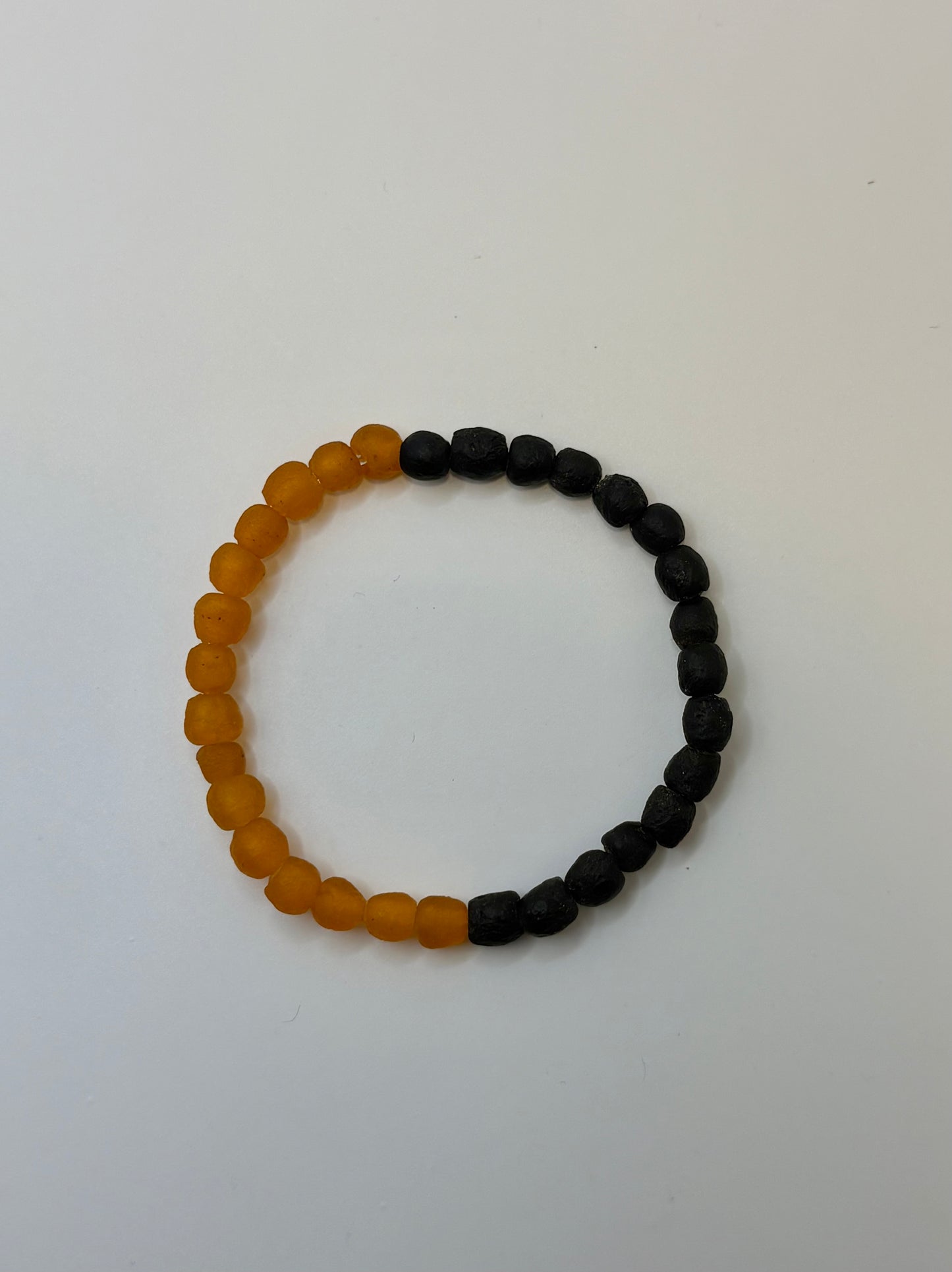 Recycled Glass Bead Bracelet - Fall Collection