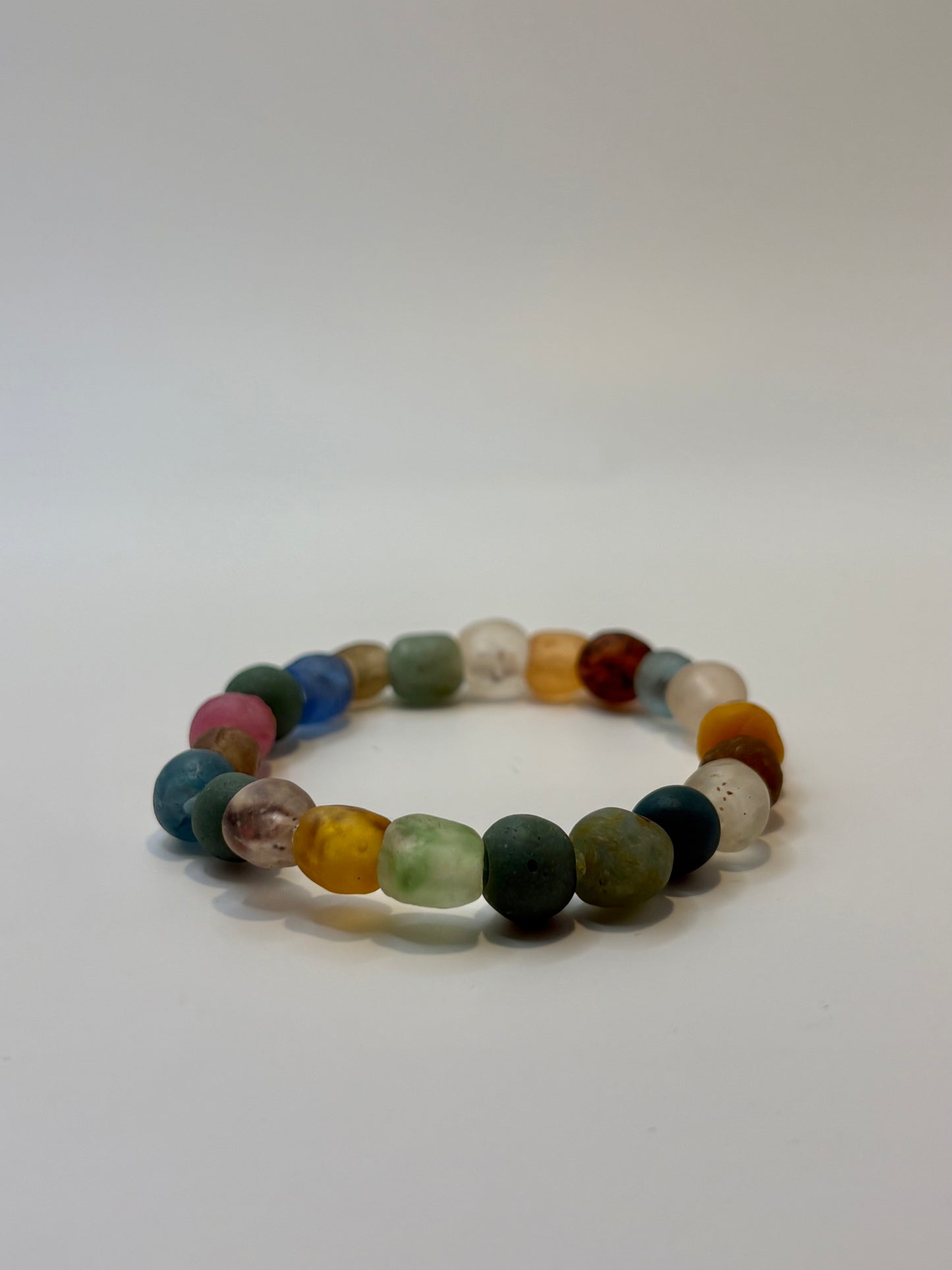 Recycled Glass Bead Bracelet - Fall Collection