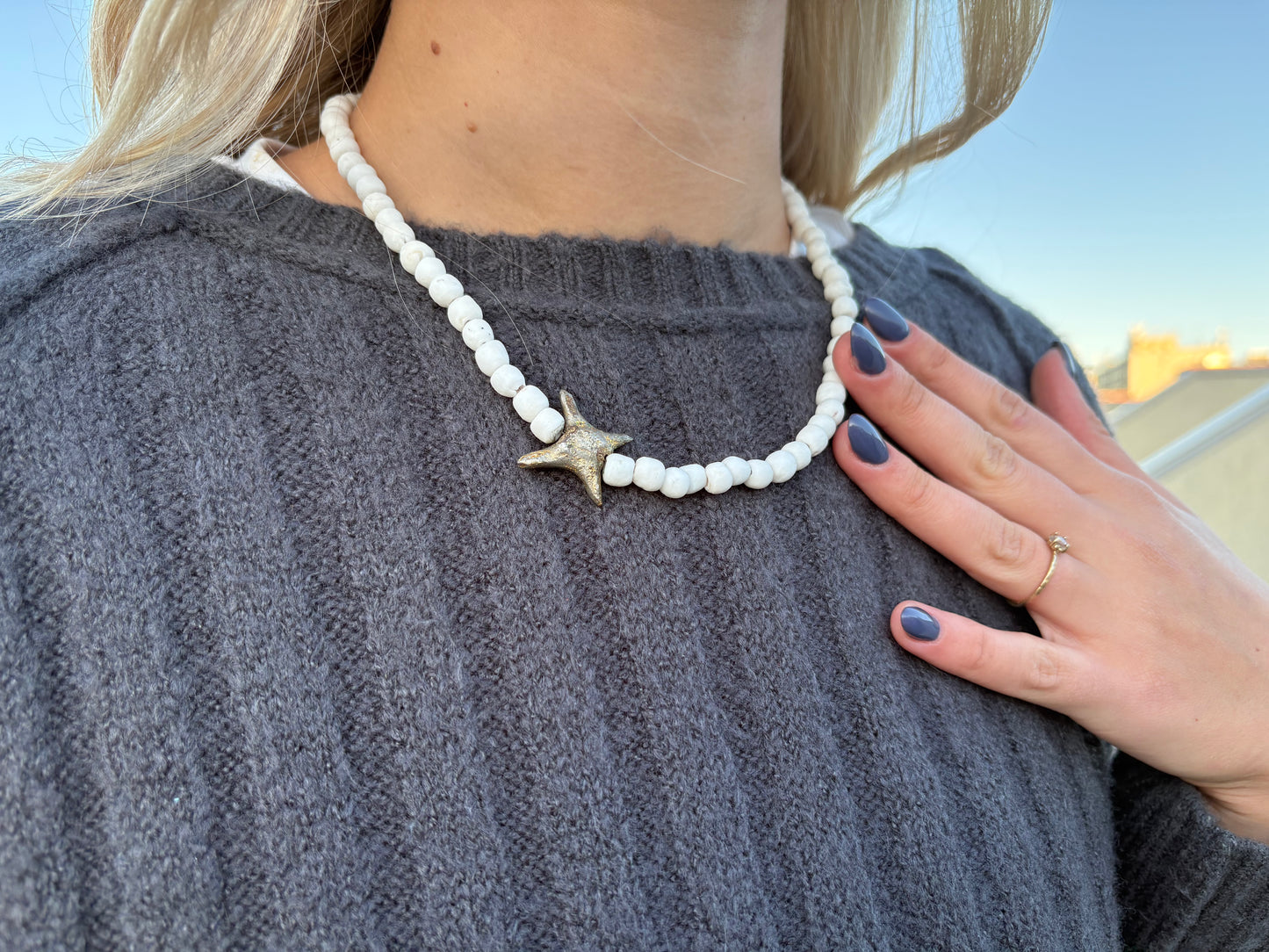Recycled Glass Bead Necklace - Fall Collection