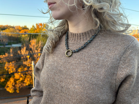 Recycled Glass Bead Necklace - Fall Collection