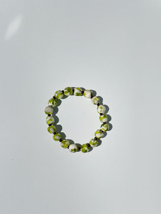 Recycled Glass Bead Bracelet