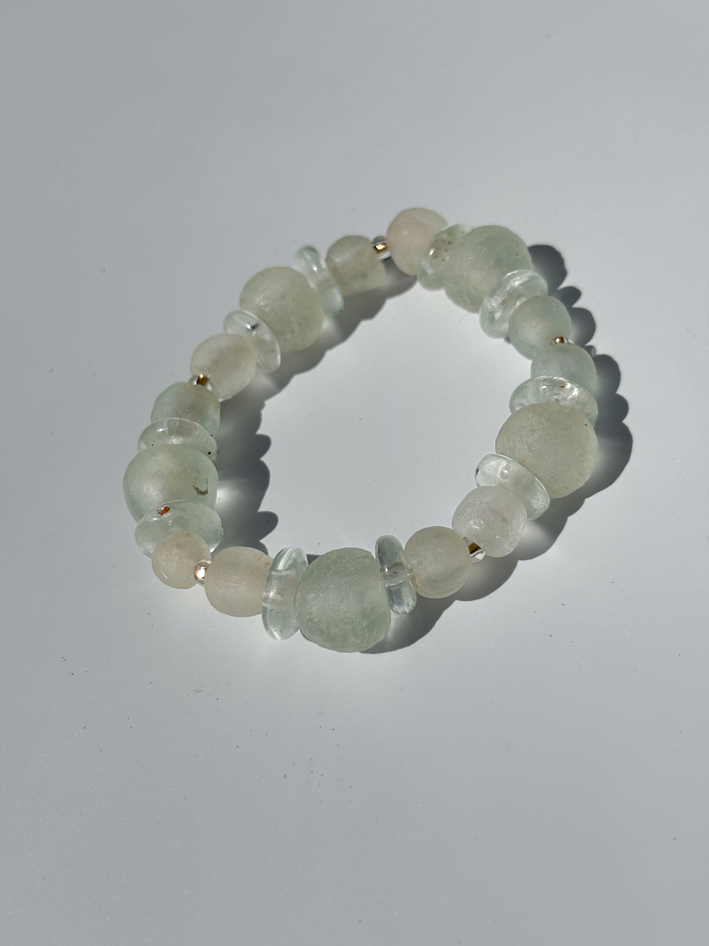 Recycled Glass Bead Bracelet