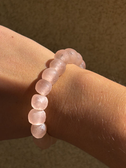 Recycled Glass Bead Bracelet