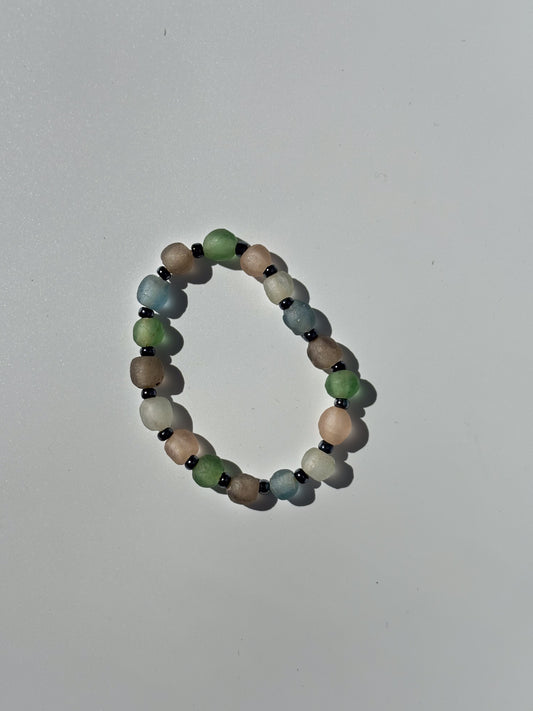 Recycled Glass Bead Bracelet