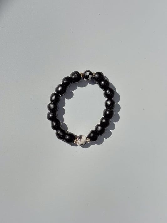 Recycled Glass Bead Bracelet