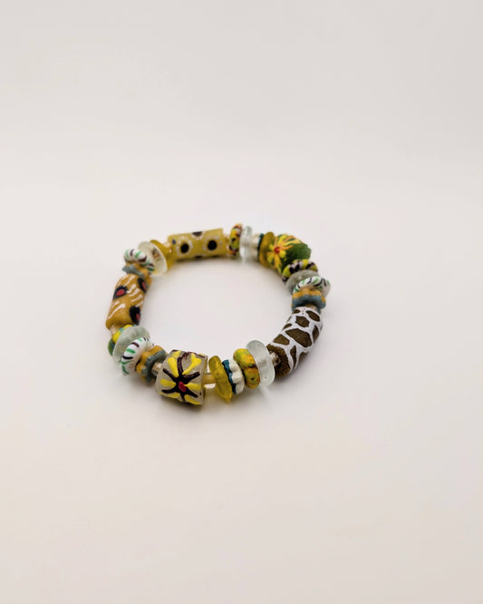 Hand Painted Bead Bracelet